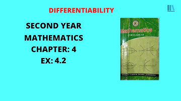 Second Year Math Chap:4 Ex:4.2, Differentiability, Intermediate Chap:4 Ex:4.2, SindhBoard | Solution