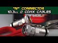 How to install n male solder connector  10mm400 coaxial cables