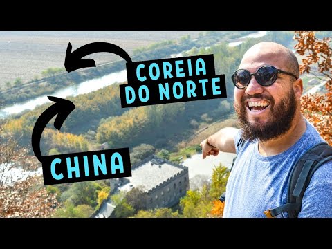 A fronteira com a COREIA DO NORTE [no fim da MURALHA DA CHINA]