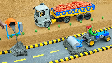 DIY Mini Road Roller – Building Concrete Roads for Tractor Science Project