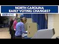 NC Republicans push for shorter early voting period