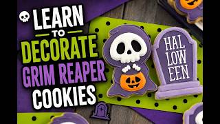 How to Decorate a Grim Reaper Cookie for Halloween