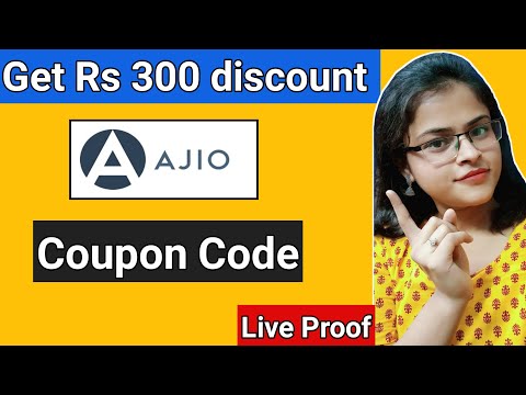 Ajio Coupon Code ll Rs 300 discount ll Ajio Coupon Code 2020