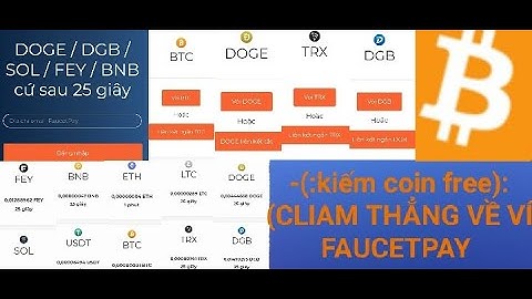 web vòi,và làm liên kết tắt, kiếm 10 đồng coin, tự động rút thẳng về ví faucetpay