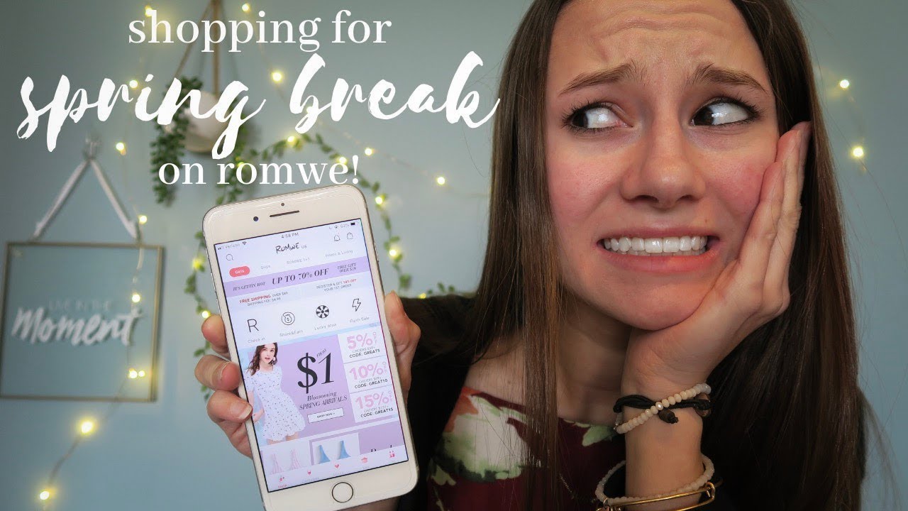 2019 spring break shopping on romwe! (part 1) + a conspiracy theory lol