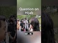 Speakers Corner -CAN I BE A MUSLIM WITHOUT HIJAB SHE ASKS! Mansur VS Lady