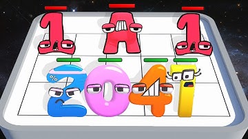 Merge NUMBERJACK Run - 1 ⭐ a-z All Levels Merge Battles