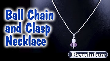 Ball Chain and Clasp Necklace