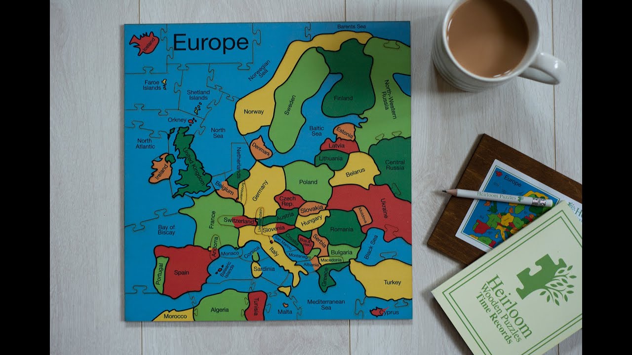 Countries of Europe Puzzle Heirloom Puzzles YouTube