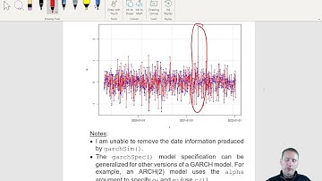 Time series analysis: Additional topics (ARCH models - simulated data example)