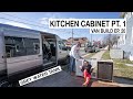 Building the Kitchen Cabinet and Installing the Grey Water Tank - Van Build Ep 20