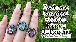 Izabaro Crystal Beaded Rings Tutorial