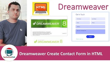 Dreamweaver Create Contact Form in HTML
