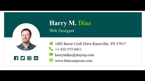 Create an HTML Email Signature for Gmail, Yahoo, Outlook || Responsive HTML Email Signature Design |