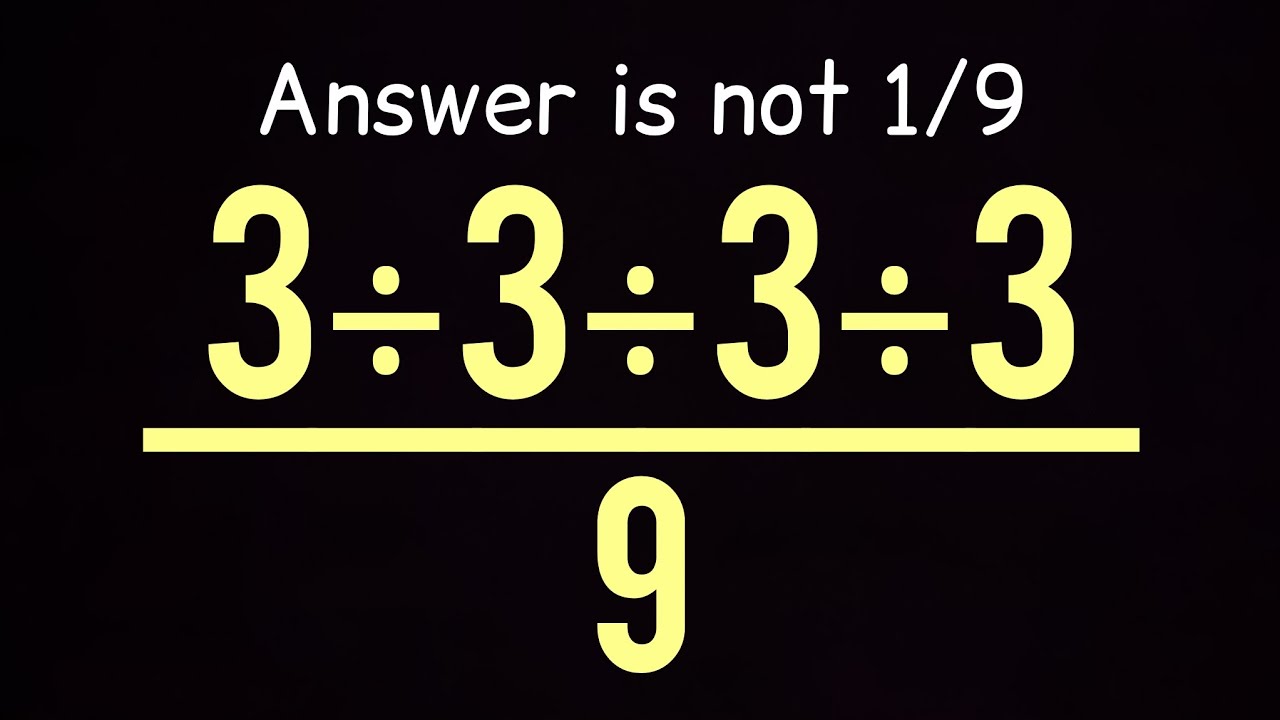 Can You Solve This Simple Math Problem? - YouTube