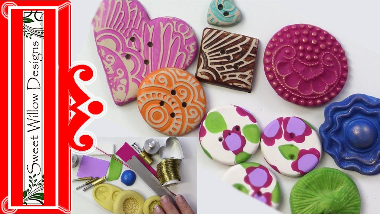 Polymer Clay Tutorial Buttons Buttons Buttons YouTube