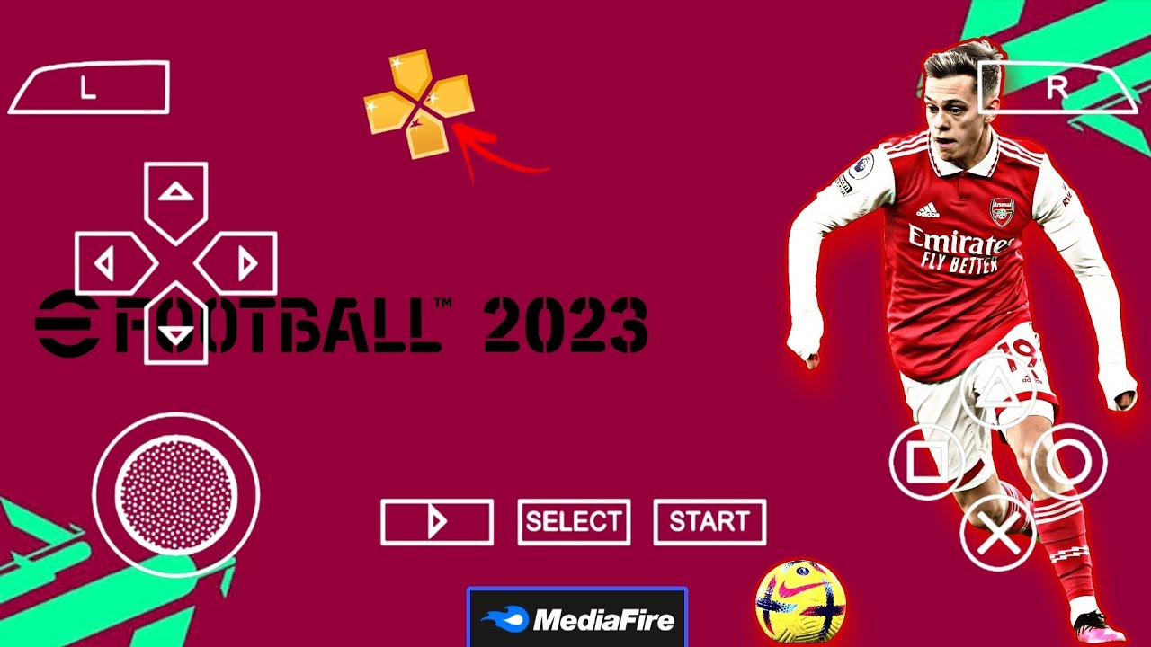 EFOOTBALL PES 2023 PPSSPP Android Latest Transfers & HD Kits Camera PS5