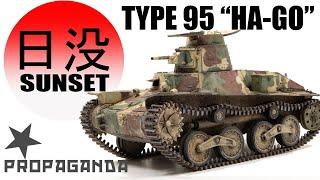 Type 95 Ha-Go -日没 Sunset. Camouflage Painting & Figure Painting. Ep. 1