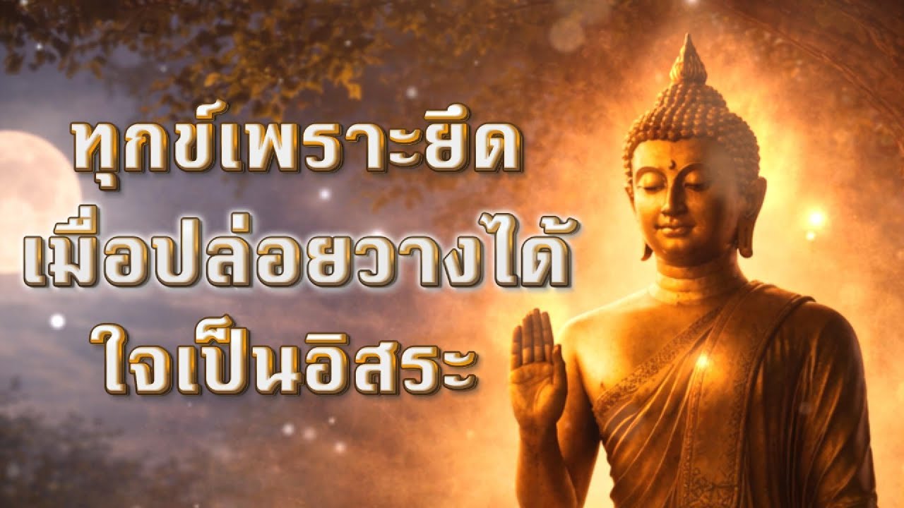 ทุกข์เพราะยึด วางเมื่อไร ใจเป็นอิสระ ฟังยาว ปล่อยวาง พ้นทุกข์