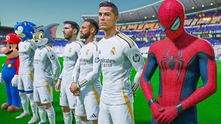 Download Lagu RONALDO MESSI SPIDERMAN GOKU ALL STARS PLAYING TOGETHER | REAL MADRID VS MANCHESTER CITY MP3
