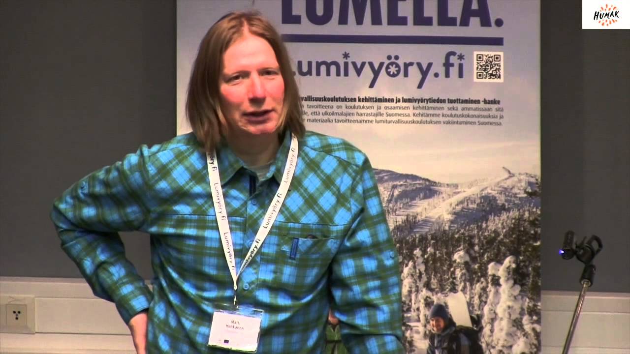 Lumiturvallisuus Seminaari - Lumivyörystä selviytyneen tarina, Matti Honkanen