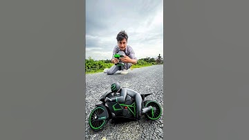 RC Kawasaki Motorbike Testing 🔥 #motorcycle #rcbike