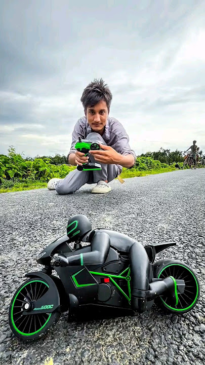 RC Kawasaki Motorbike Testing 🔥 #motorcycle #rcbike
