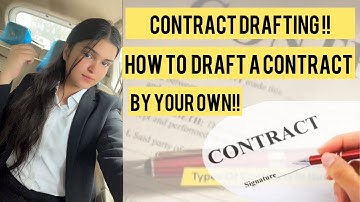 Learn contract drafting | how to draft contracts ~ easy way