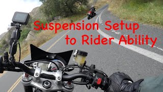 Motorcycle Suspension Tuning to Rider Ability Intro