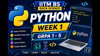 IITM BS Data Science Python Week 1 | GRPA 1,2,3,4,5 Complete Solution