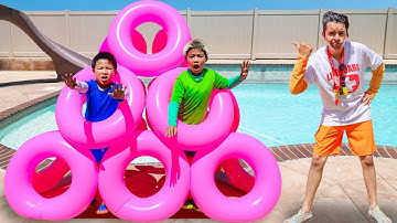 Eric Kaden & Charlotte Pool Pranks and Time Outs with Lifeguard Jim!