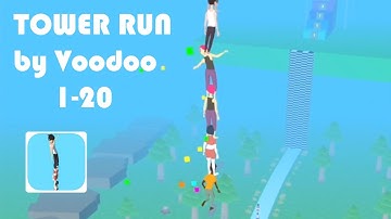 TOWER RUN Perfect Gameplay Level 1-20 (iOS, Android) by Voodoo, links below Made with Unity