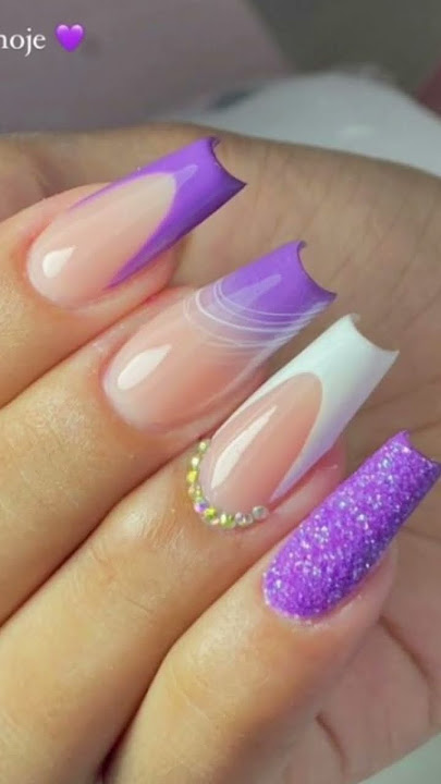 ideias de unhas roxas / inspirações de unhas 💜 #unhas #unha #unhasdecoradas #ideiasdeunhas #shorts
