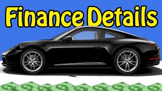 How to finance a Porsche 992 911 Carrera 2 | My PCP Finance Contract &  Monthly Payments - YouTube