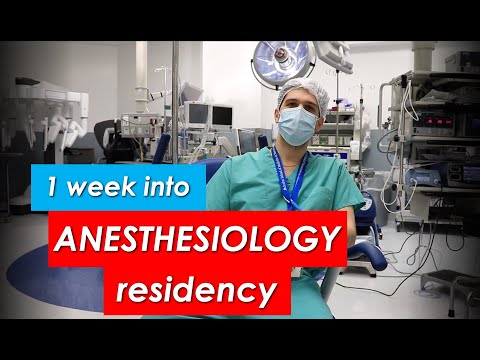 First Week of Anesthesiology Residency - How it went for me!