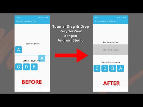 Video: Bagaimana cara drag and drop di Android?