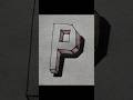 3D Alphabet Drawing ✍️ How to Draw 3D Letter P Step by Step ✍️ Alphabet P 3D Drawing ✍️ 3D Drawing