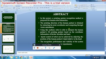 IEEE 2016-2017 EMBEDDED 3D POINTING GESTURE RECOGNITION FOR HUMAN ROBOT INTERACTION