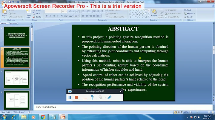 IEEE 2016-2017 EMBEDDED 3D POINTING GESTURE RECOGNITION FOR HUMAN ROBOT INTERACTION