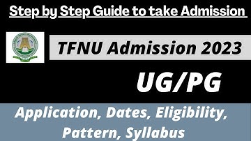 Tamil Nadu Fisheries University Admission 2023: Application (Soon), Dates, Eligibility, Pattern