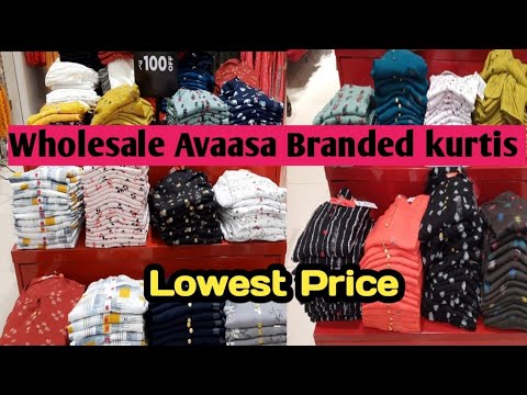 Avaasa brand kurtis in chickpet Bangalore | avaasa kurtis | fusion kurtis |  wholesale branded kurtis - YouTube