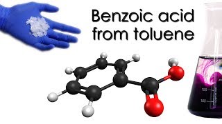 Synthesis of benzoic acid from toluene. The permanganate method in depth ⚗️📑🔬