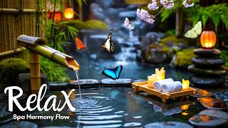 Zen Spa Music - Sakura Orchid Serenity: Piano & Tranquil Crystal Waterfall for Deep Meditation