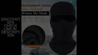 Winter Thermal Fleece Balaclava Hood Windproof Ski Full Face Mask Windproof And Outdoor Cold-Proof W