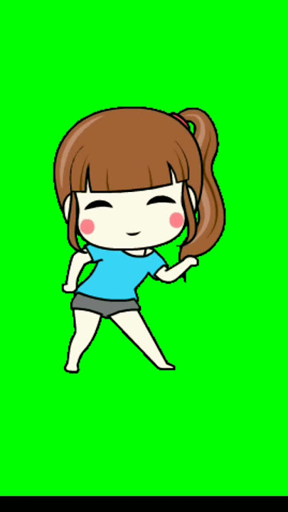green screen kartun joget lucu
