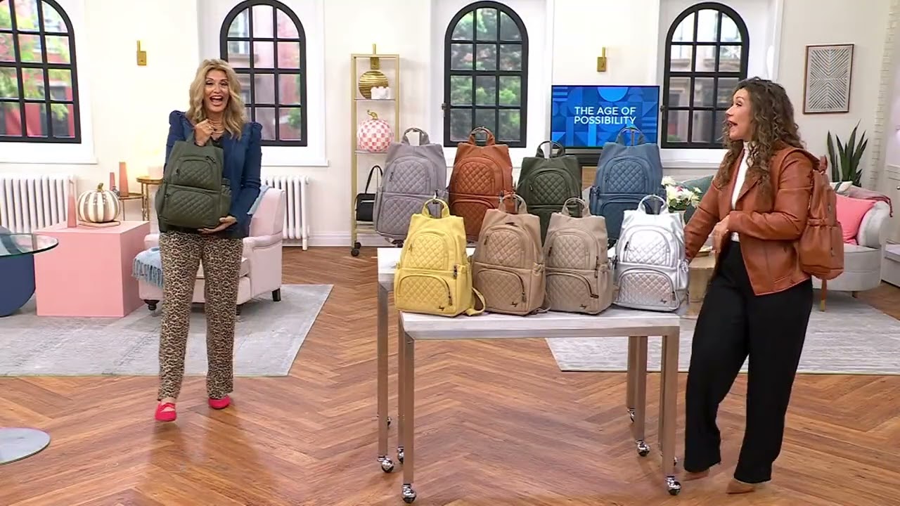 Lug Vegan Leather Quilted Backpack - Hatchback on QVC