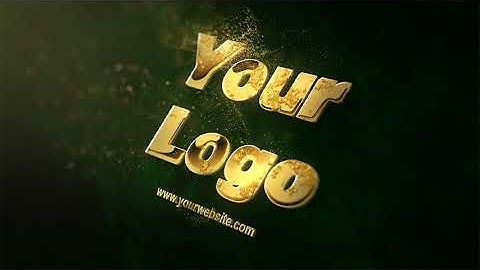 Make Golden Particles 3D Epic Logo Intro Video with AE template - MakeWebVideo.com