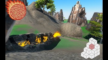 Fireball vs. 3D Destructible Terrain