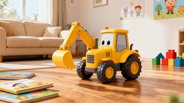 Which boy could resist an excavator?#Playing with something really new #Excavator #cute #cool #toys