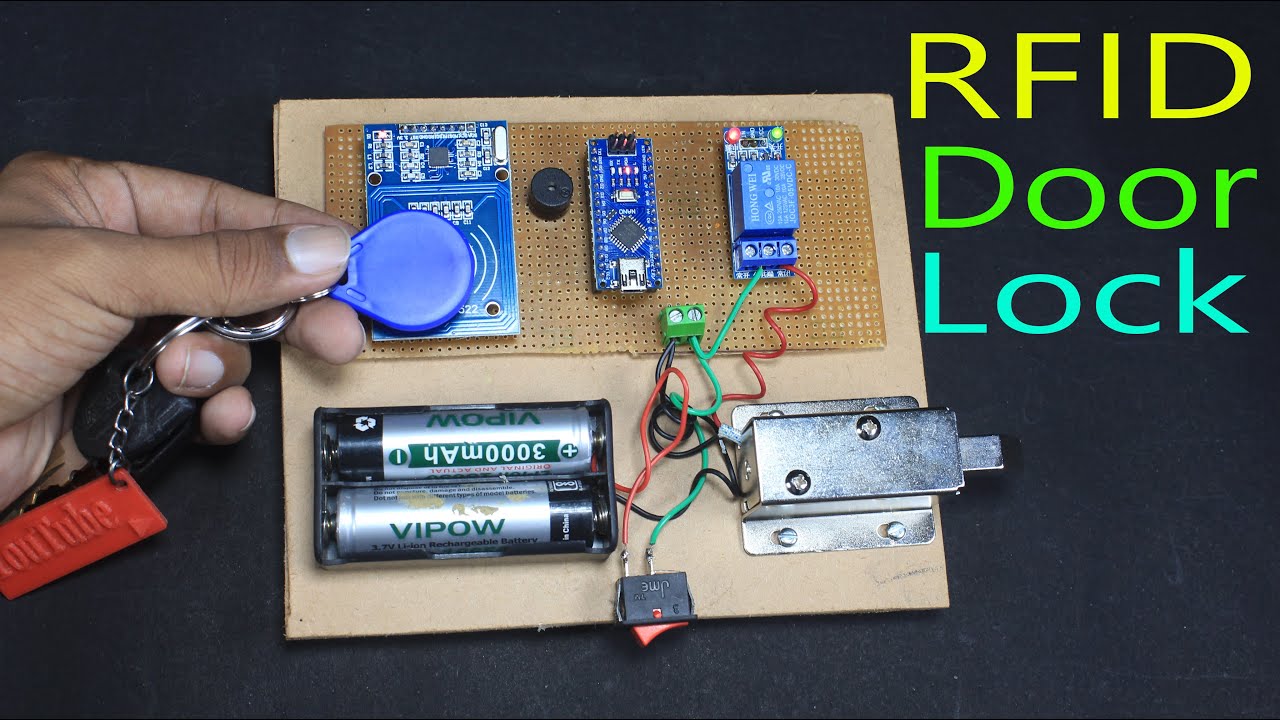How to Make RFID Door Lock at home - YouTube